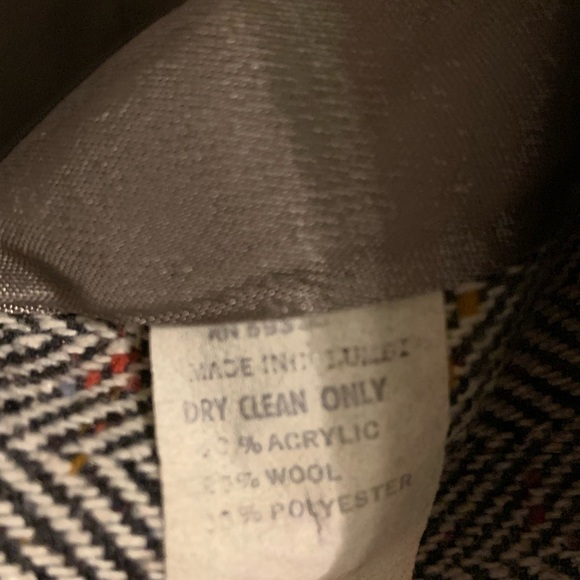 OSCAR DE LA RENTA VTG Wool Blend Tweed Herringbone Two Button Blazer Womens 6 - Picture 8 of 8